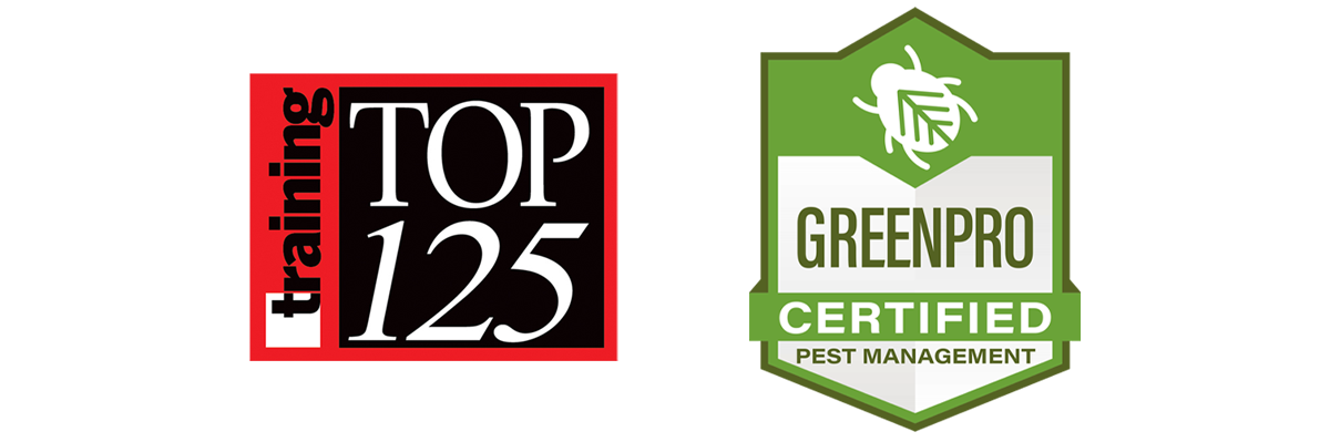 Training Top 125 Logo & Greenpro Certified Pest Management Logo